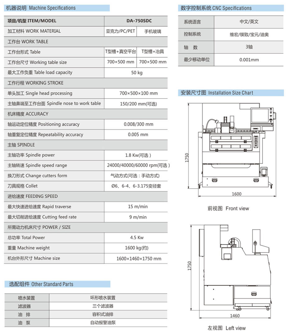 單頭全罩CCD刀庫(kù)機(jī)參數(shù)